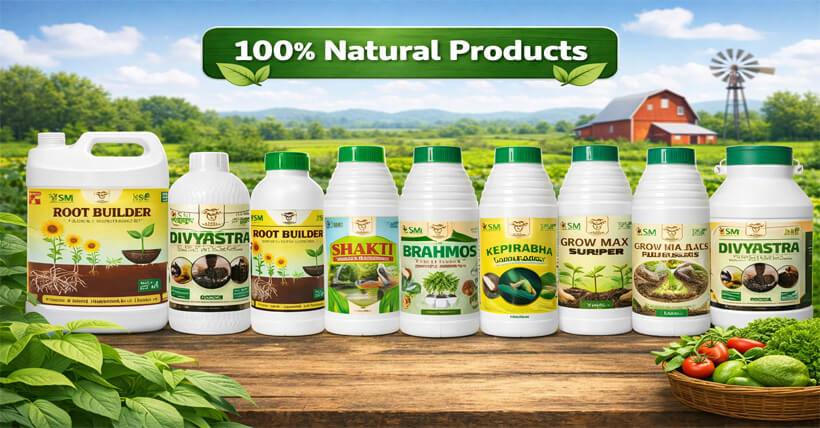 A wide range of 100% organic and chemical-free products for agriculture