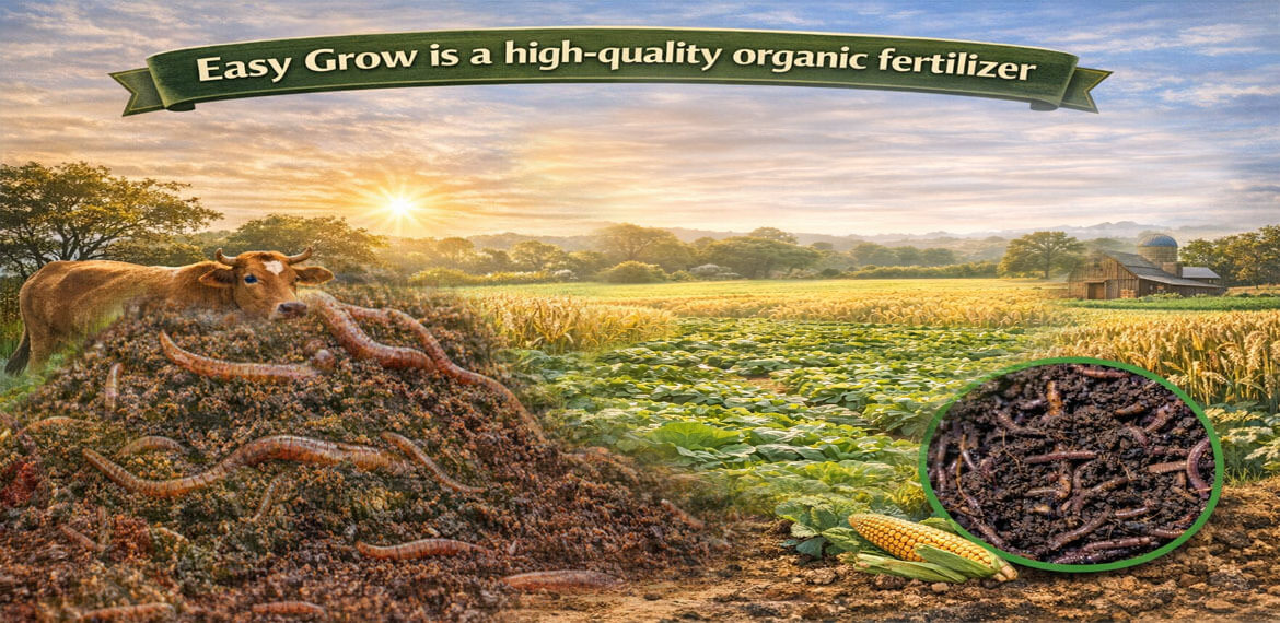 Organic vermicompost for easy grow