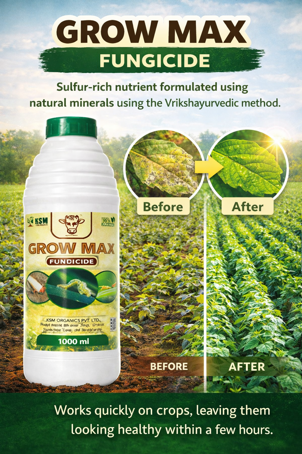 Use of Grow Max for pest control and frost protection