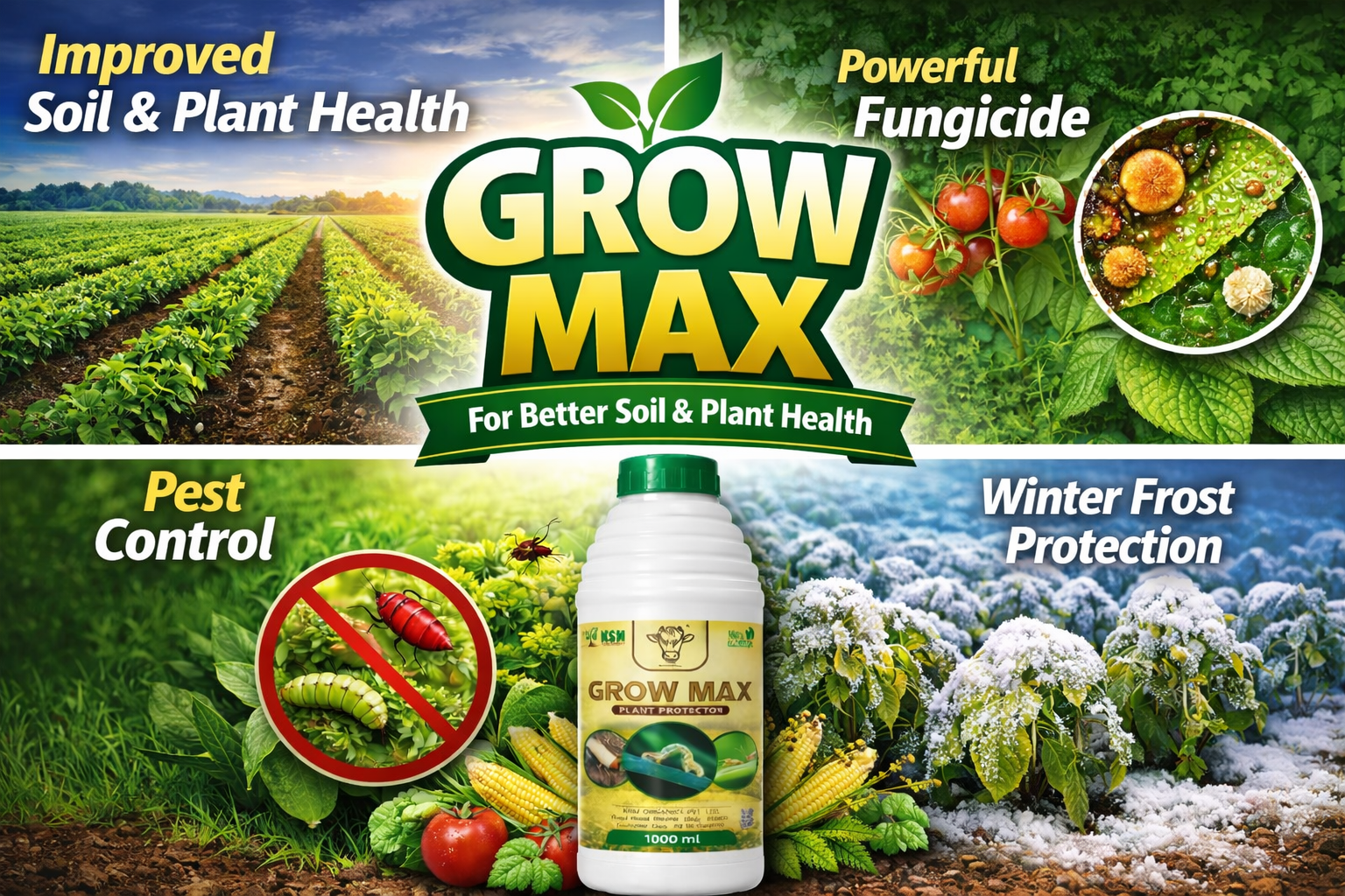 Ultra-Powerful Germicide - Grow Max for crops