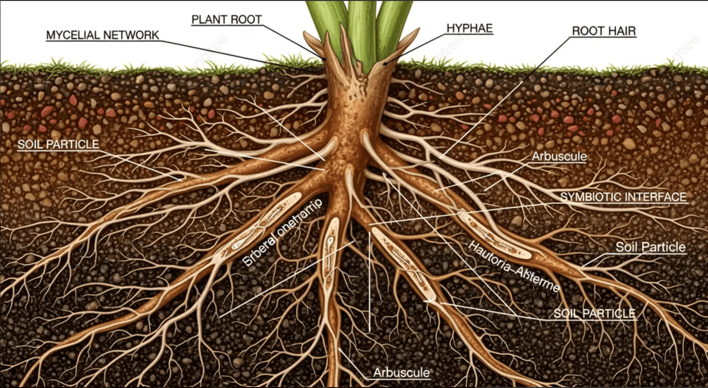 Organic fertilizers Mycorrhiza for root development